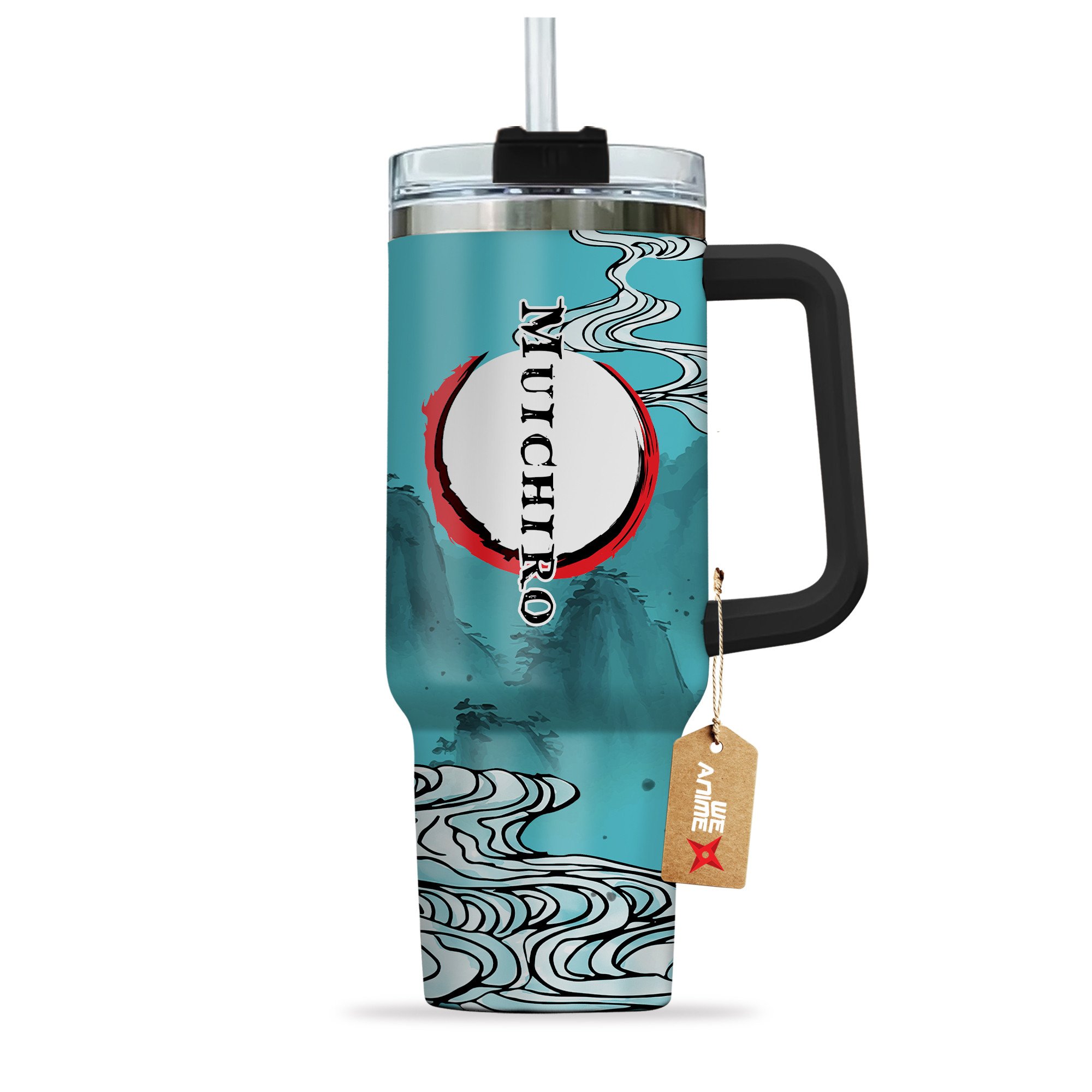 Muichiro Tokito Kimestu no Yaiba Anime Custom Stanley Cup 40 oz 30 oz Tumbler With Handle
