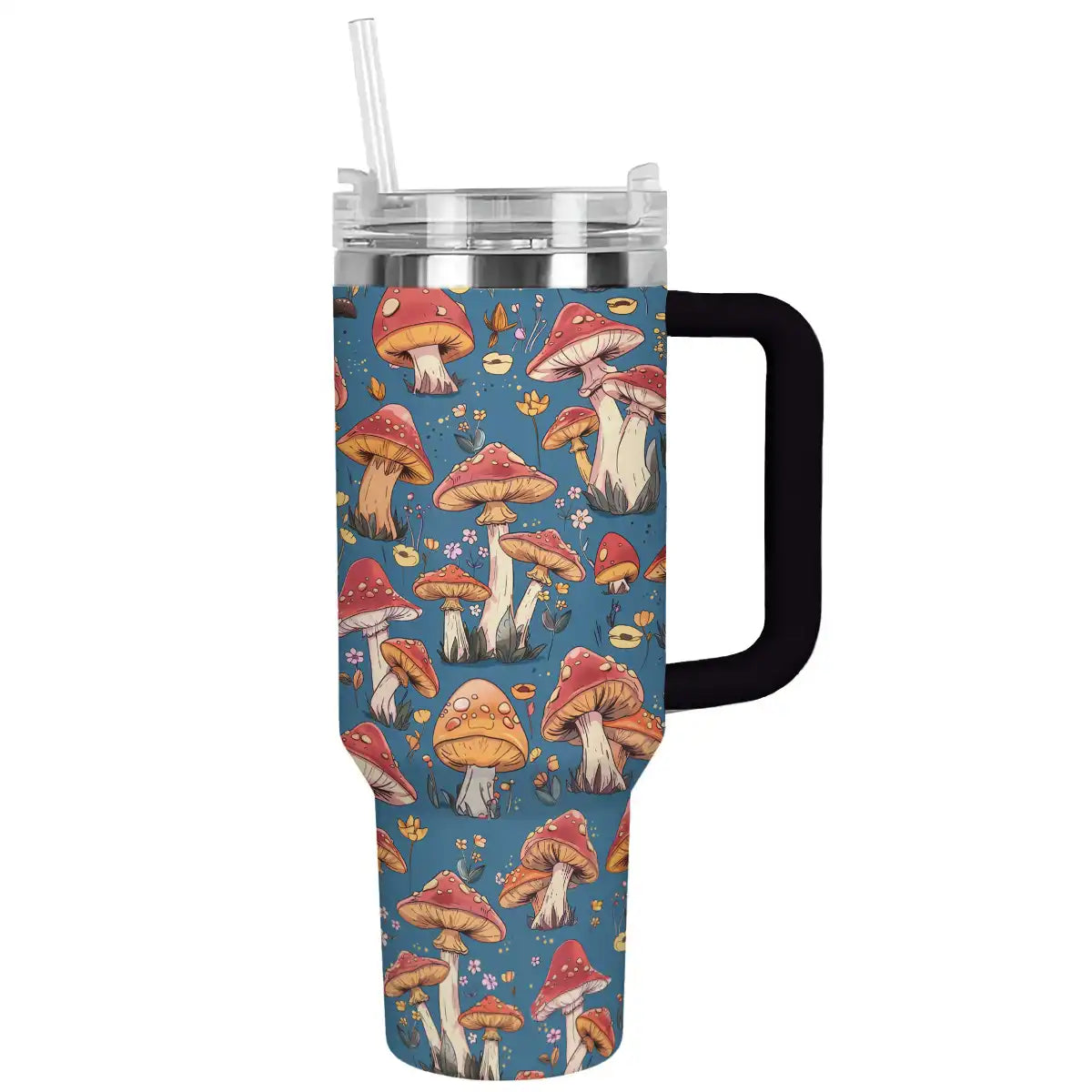 Mushroom Custom Stanley Cup 40 oz 30 oz Tumbler With Handle