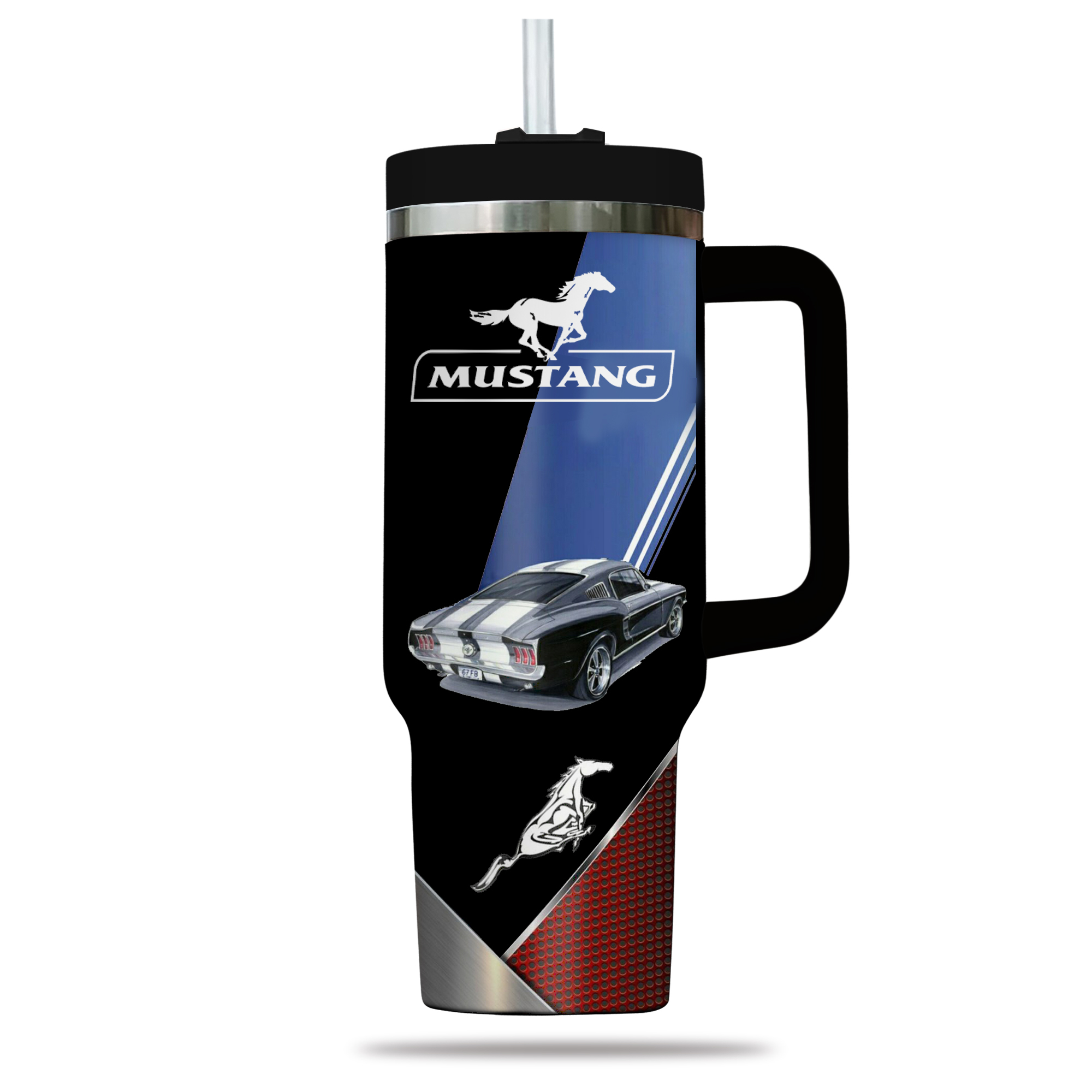 Mustang Car Custom Stanley Cup 40 oz 30 oz Tumbler With Handle