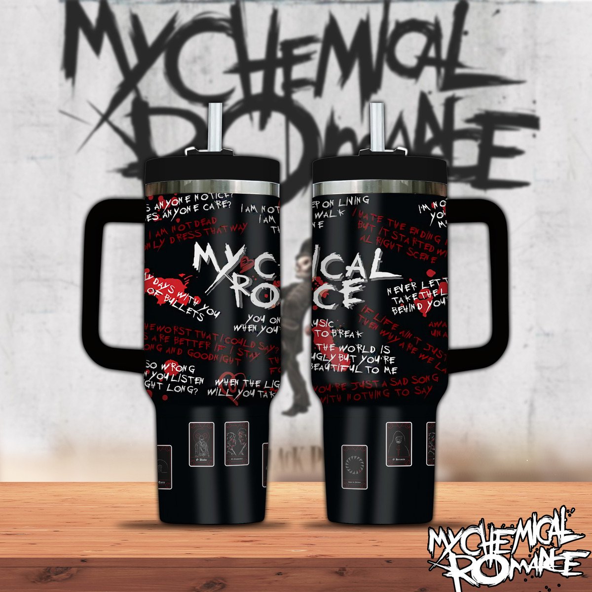 My Chemical Romance Music Custom Stanley Cup 40 oz 30 oz Tumbler With Handle