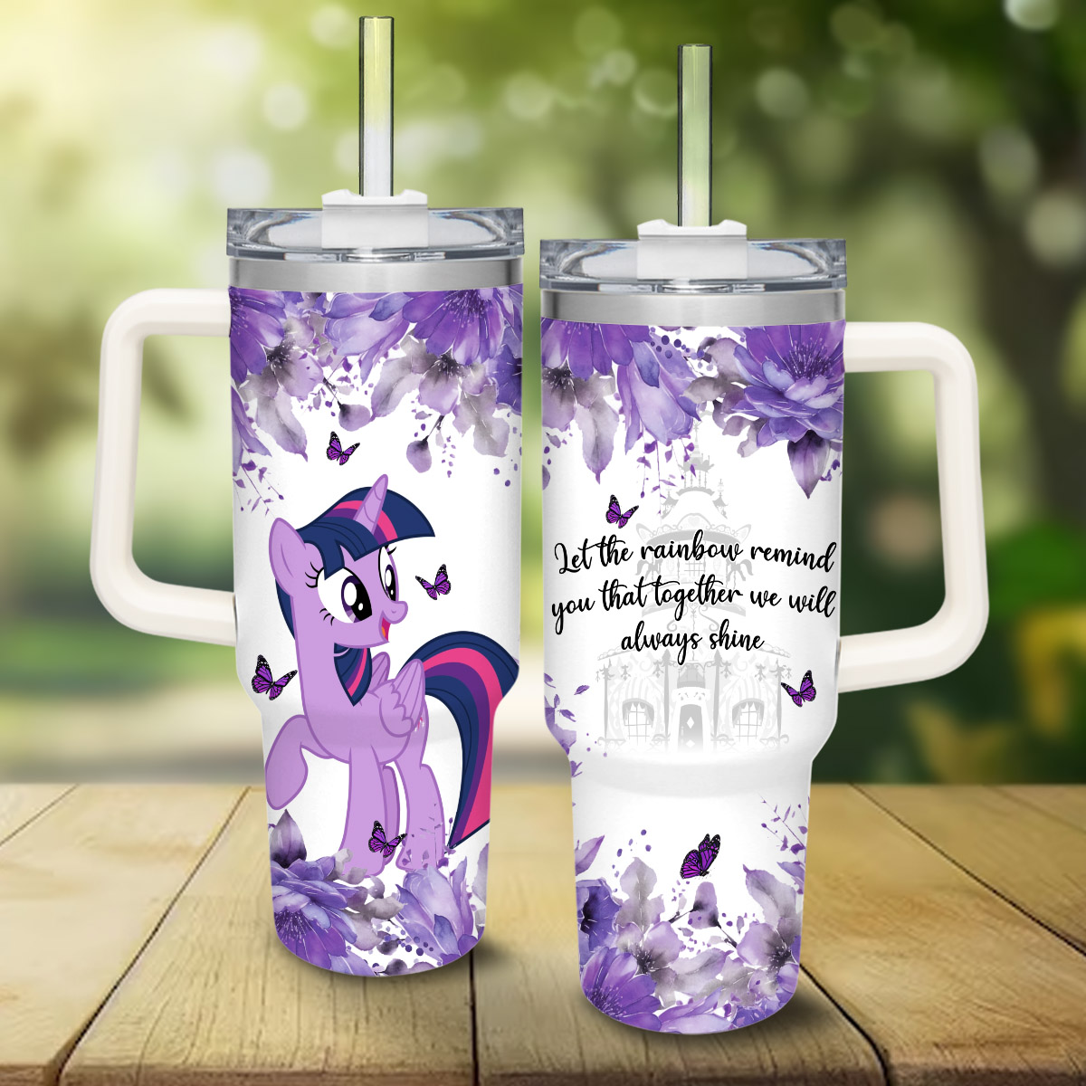 My Little Pony Cartoon Custom Stanley Cup 40 oz 30 oz Tumbler With Handle