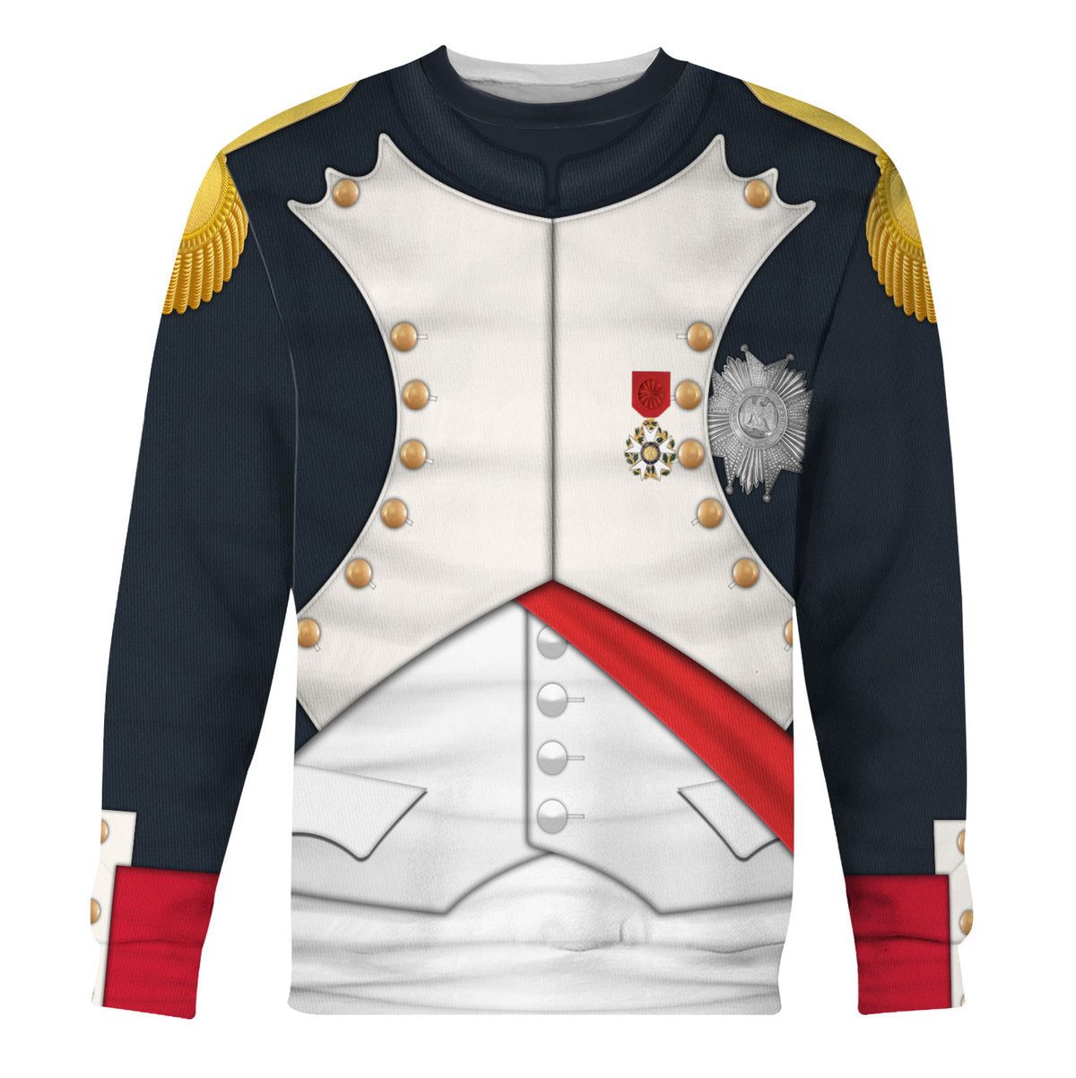 Napoleon I In His Grenadier Uniform All Over Print Hoodie Sweatshirt T-Shirt Tracksuit - Stormmerch Exclusive