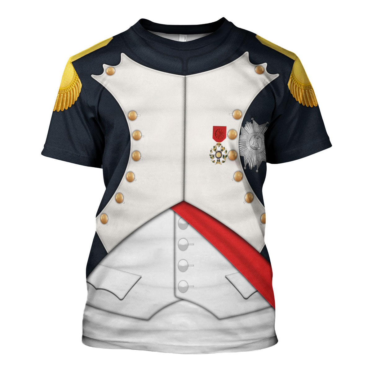 Napoleon I In His Grenadier Uniform All Over Print Hoodie Sweatshirt T-Shirt Tracksuit - Stormmerch Exclusive
