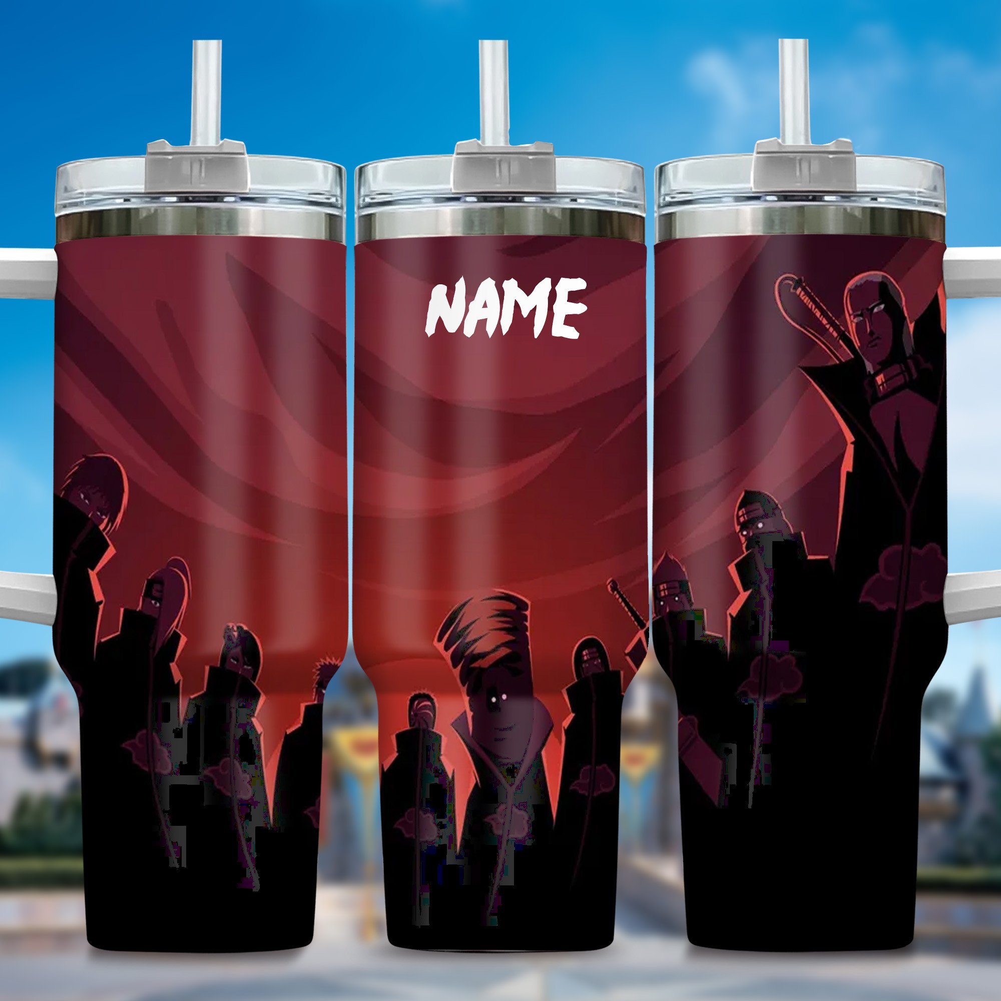 Naruto Anime Custom Stanley Cup 40 oz 30 oz Tumbler With Handle