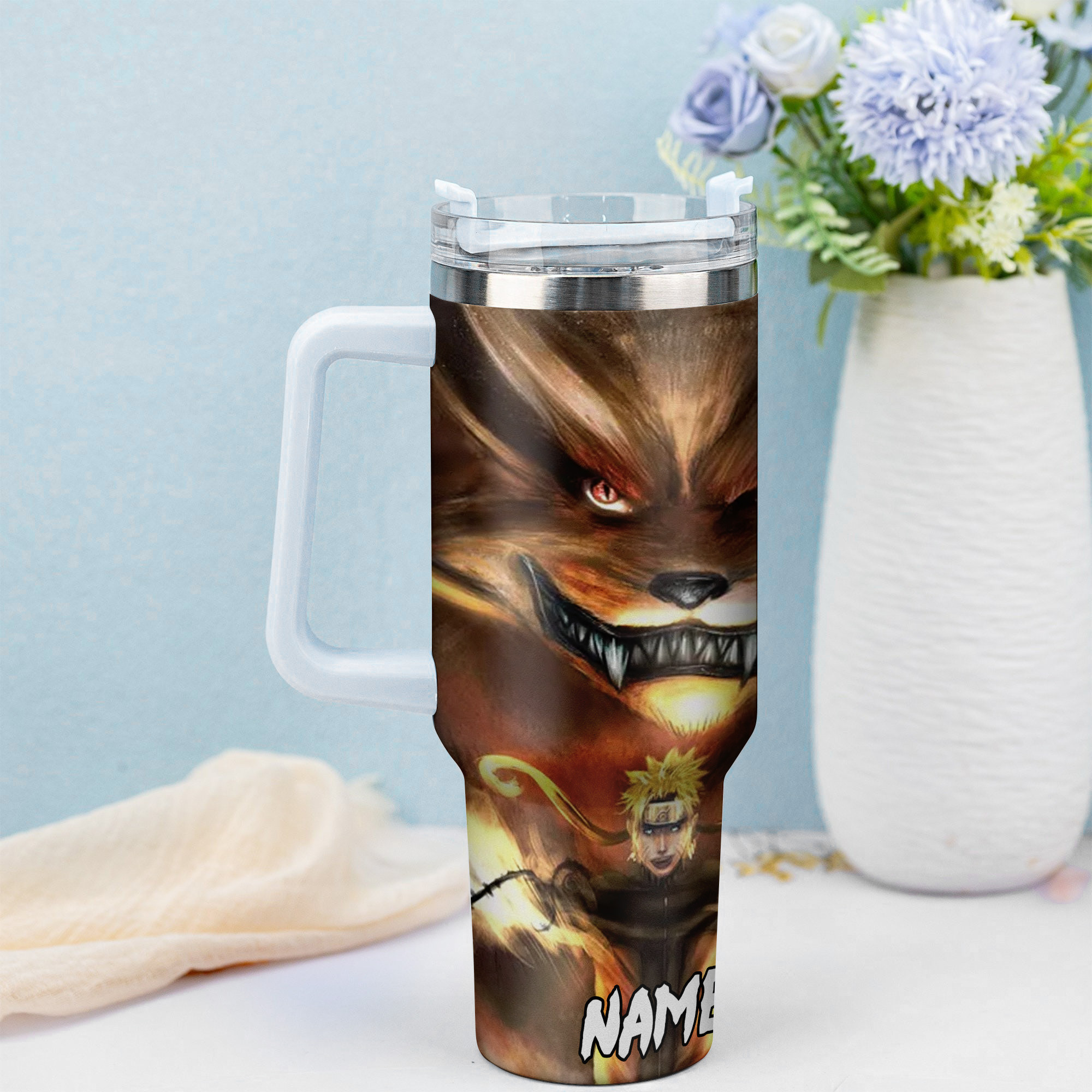 Naruto Anime Custom Stanley Cup 40 oz 30 oz Tumbler With Handle