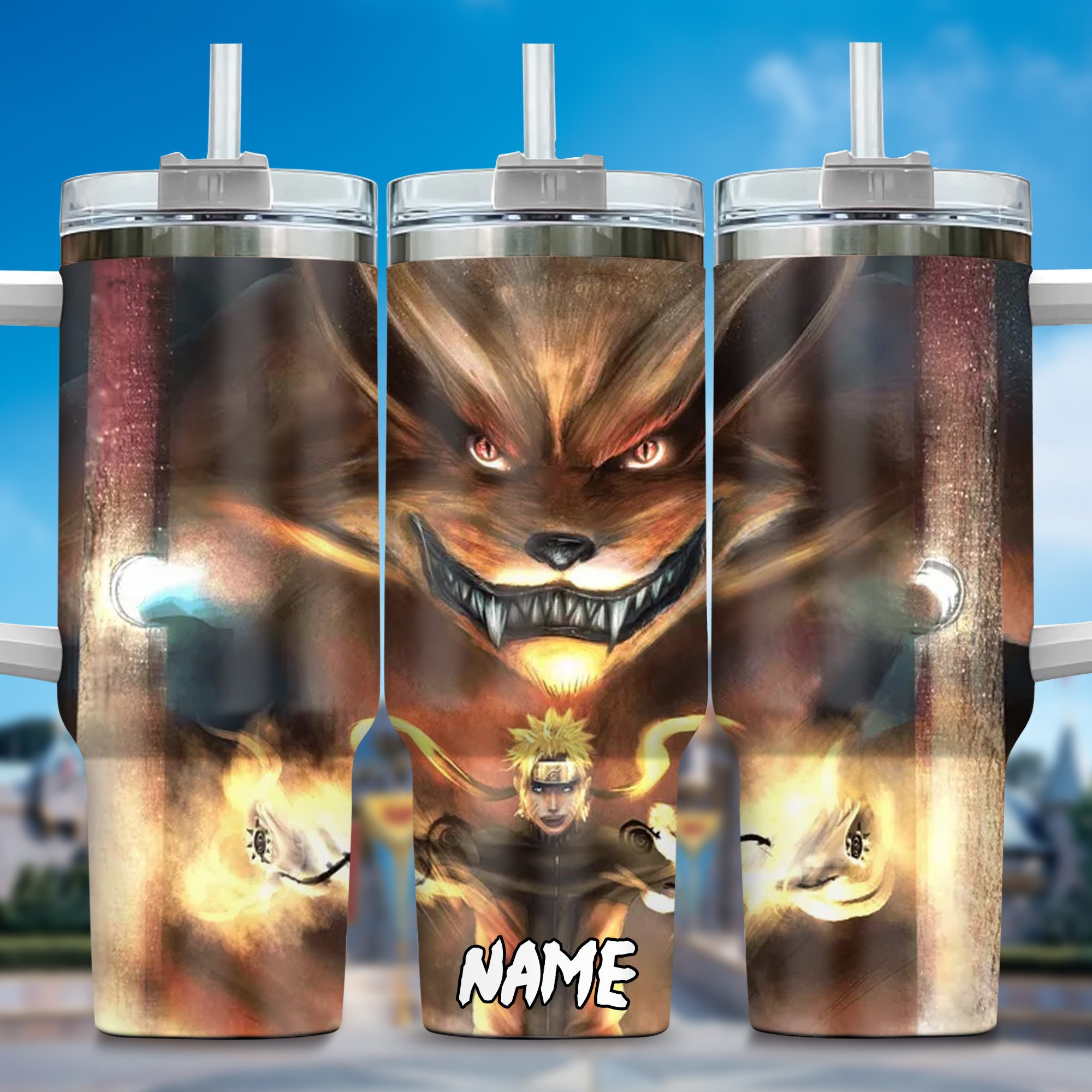 Naruto Anime Custom Stanley Cup 40 oz 30 oz Tumbler With Handle