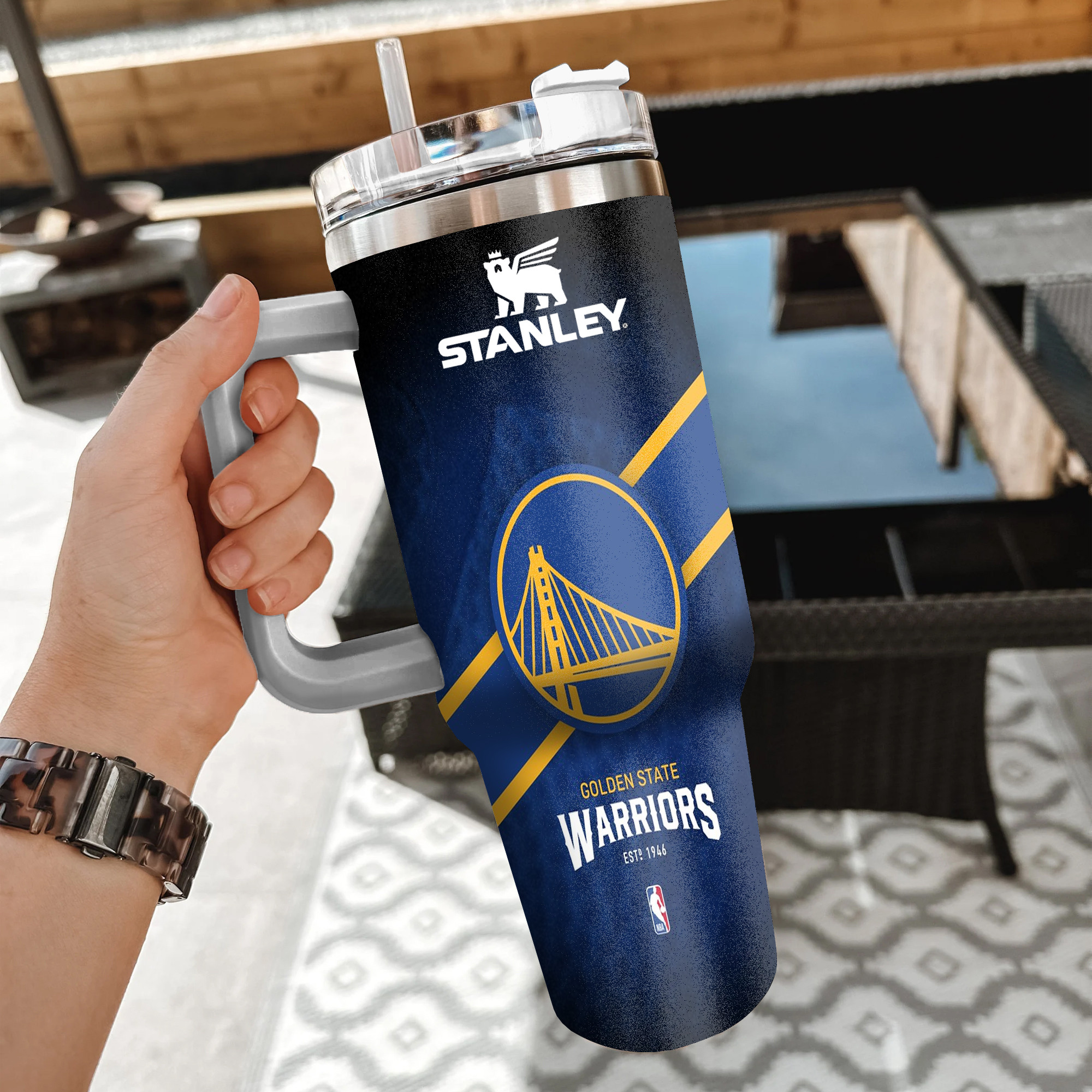 NBA Golden State Warriors Custom Stanley Cup 40 oz 30 oz Tumbler With Handle