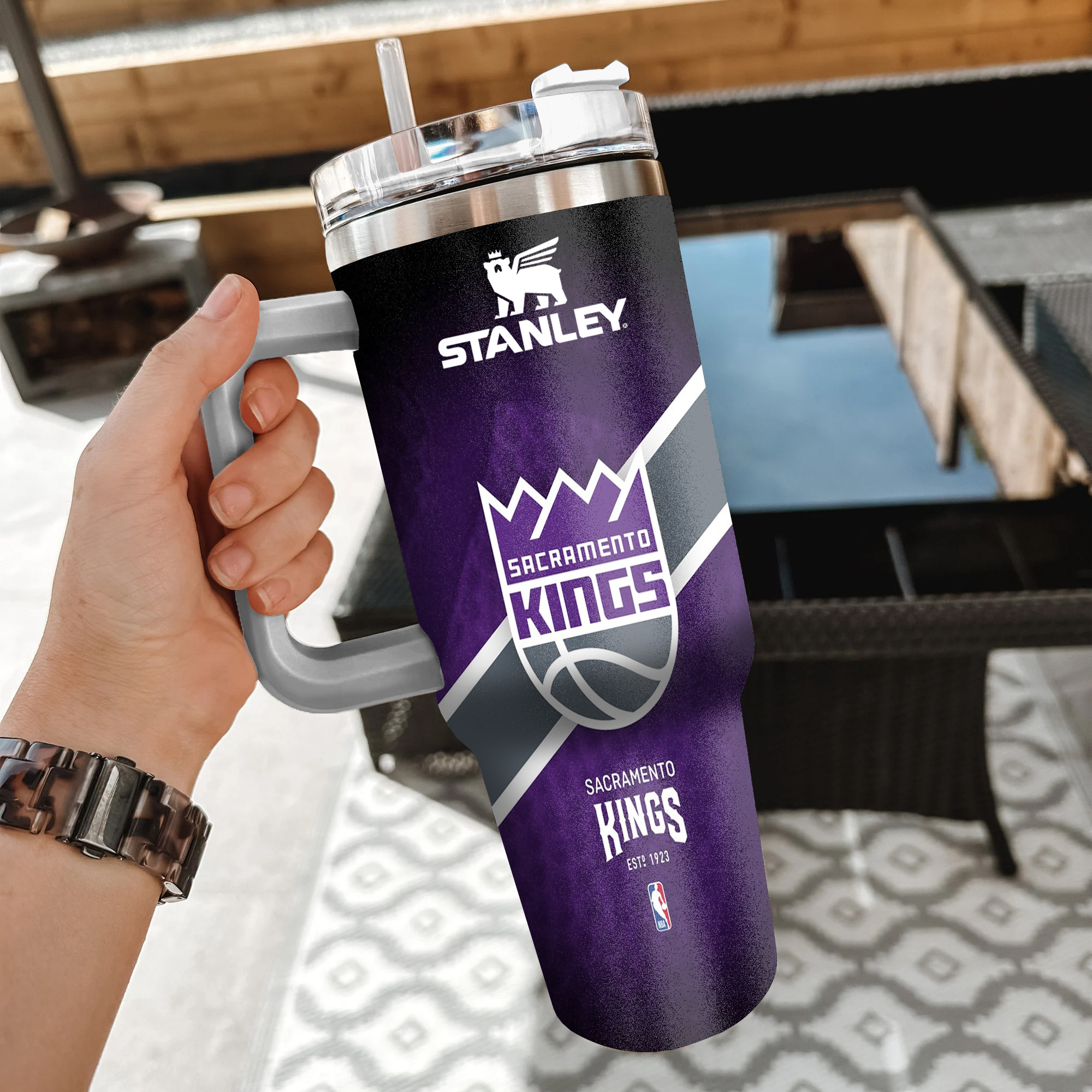 NBA Sacramento Kings Custom Stanley Cup 40 oz 30 oz Tumbler With Handle