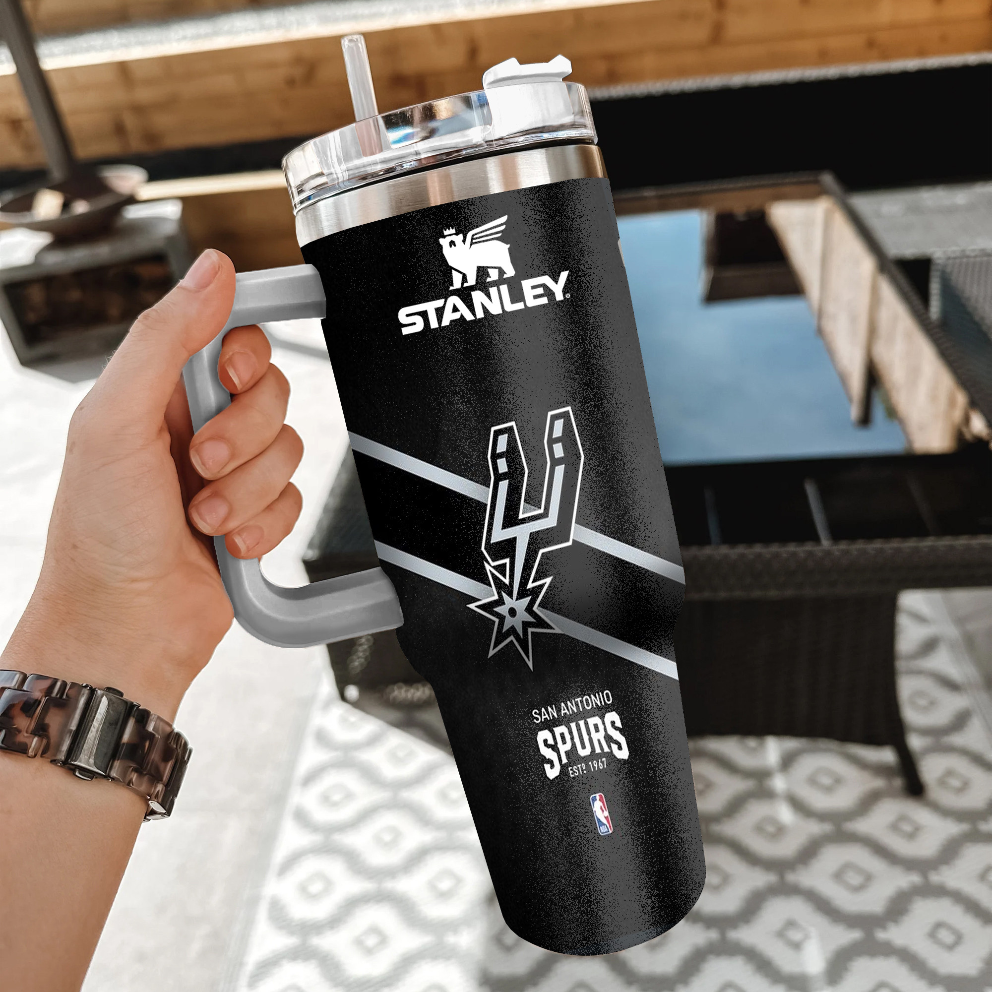 NBA San Antonio Spurs Custom Stanley Cup 40 oz 30 oz Tumbler With Handle