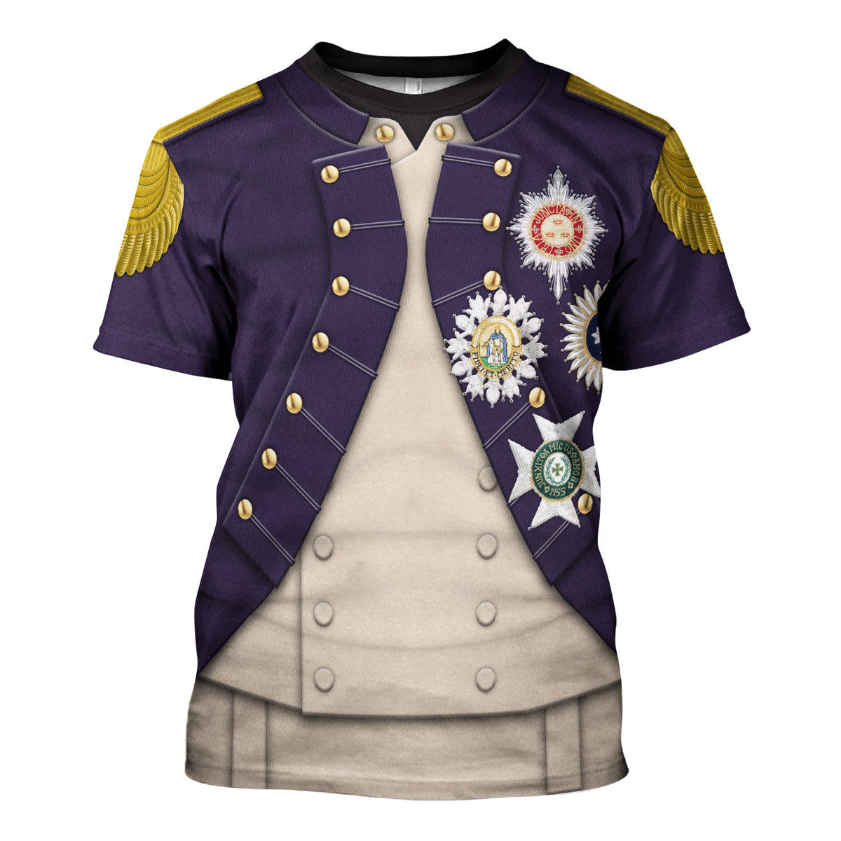 Nelson Uniform As Worn At Trafalgar All Over Print Hoodie Sweatshirt T-Shirt Tracksuit - Stormmerch Exclusive