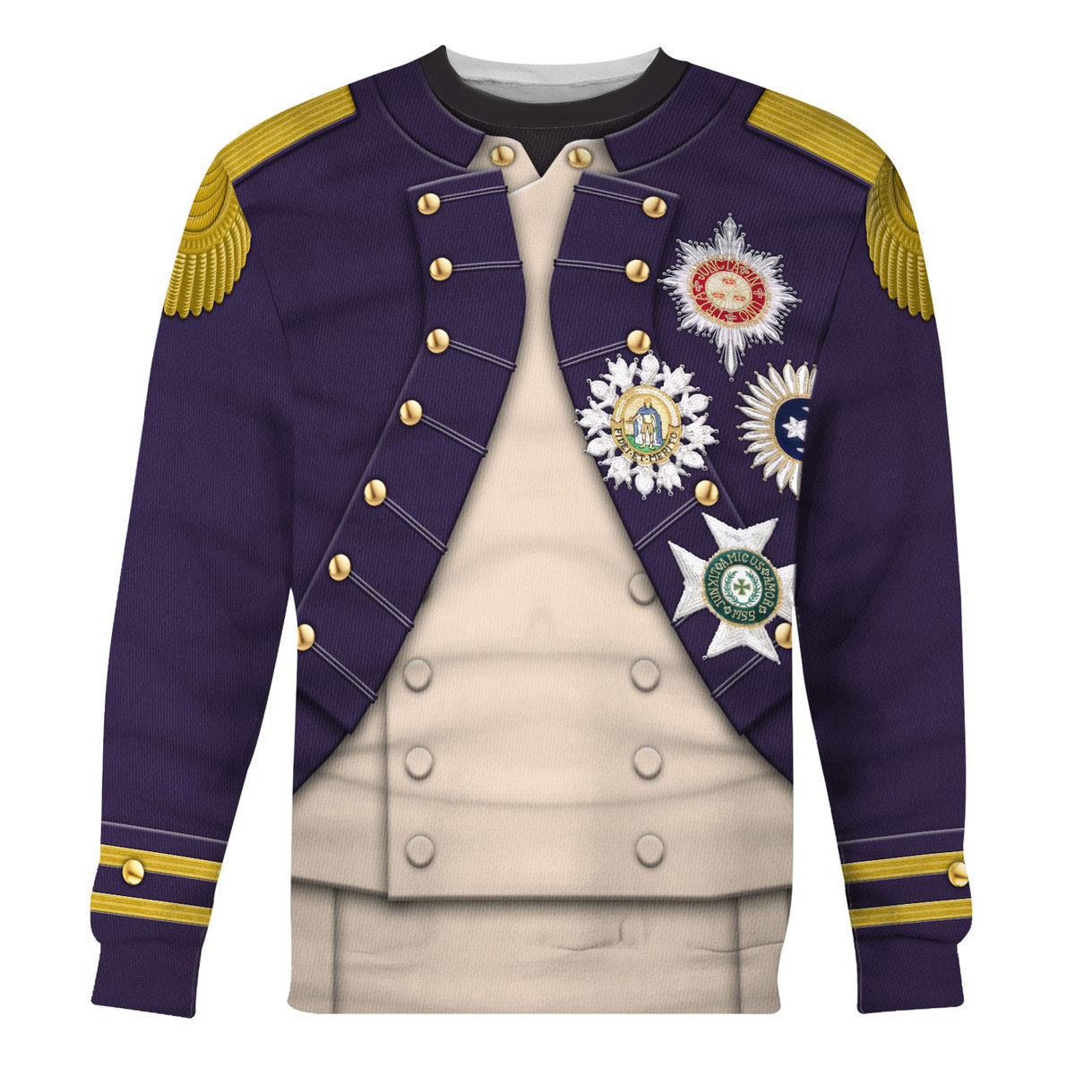 Nelson Uniform As Worn At Trafalgar All Over Print Hoodie Sweatshirt T-Shirt Tracksuit - Stormmerch Exclusive