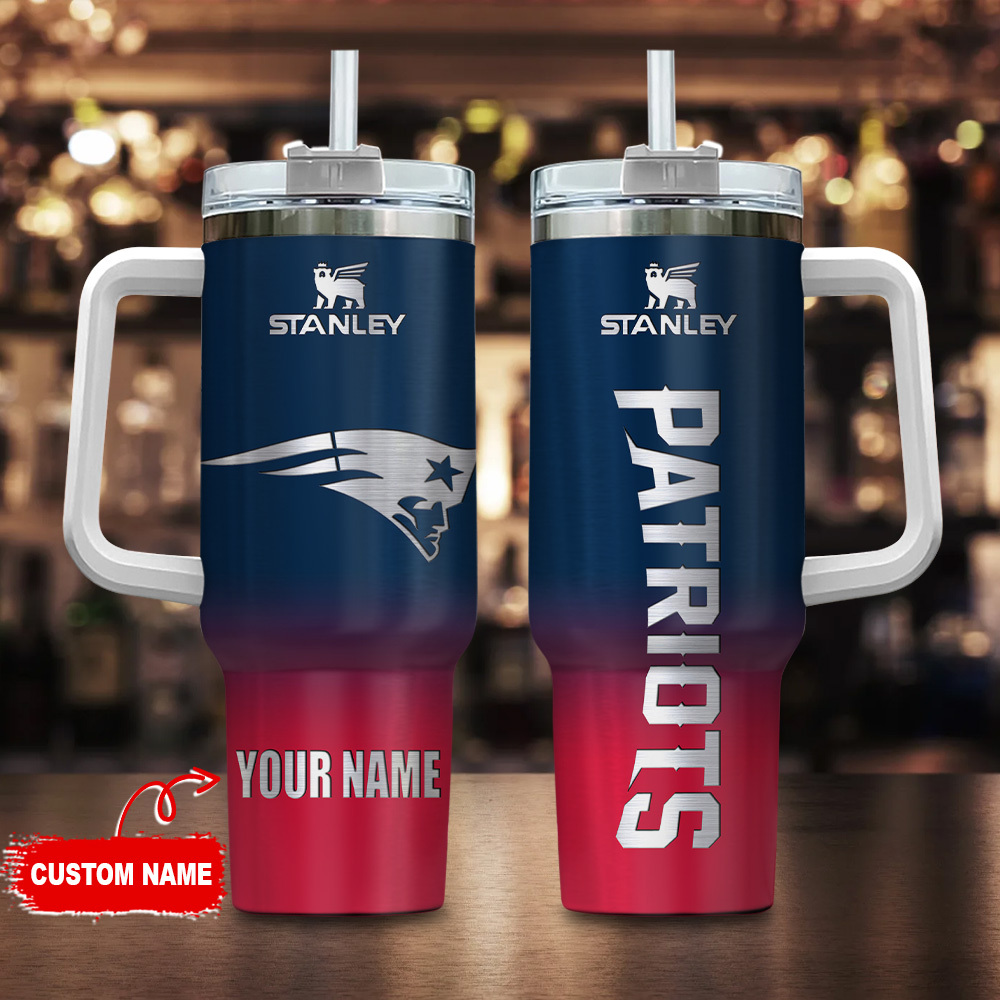 New England Patriots NFL Custom Stanley Cup 40 oz 30 oz Tumbler With Handle