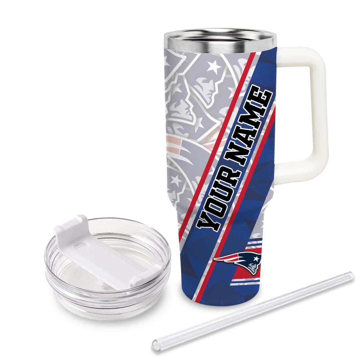 New England Patriots NFL Custom Stanley Cup 40 oz 30 oz Tumbler With Handle