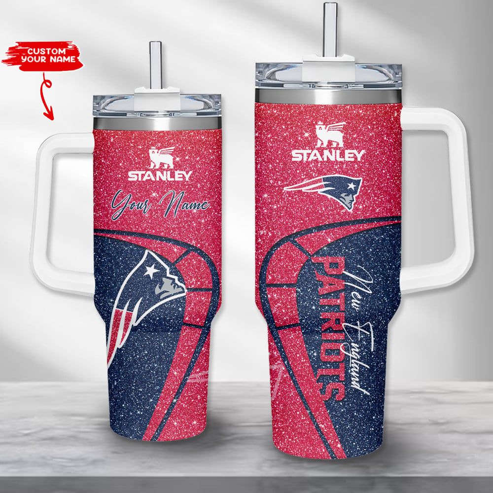 New England Patriots NFL Custom Stanley Cup 40 oz 30 oz Tumbler With Handle