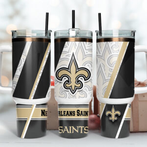 New Orleans Saints NFL Custom Stanley Cup 40 oz 30 oz Tumbler With Handle
