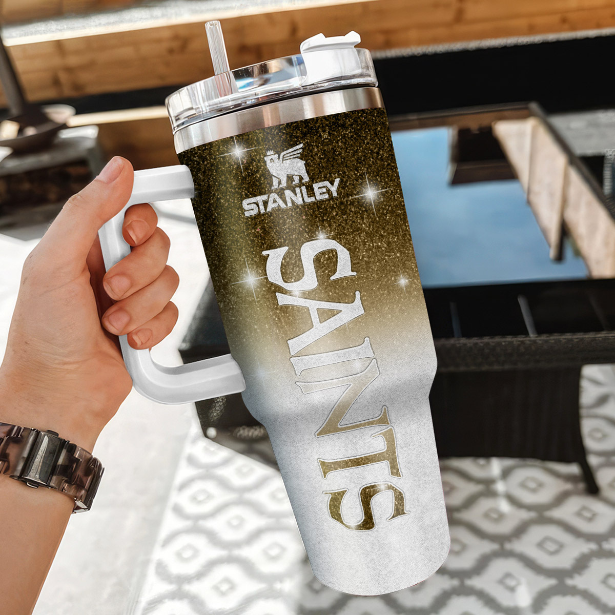 New Orleans Saints NFL Custom Stanley Cup 40 oz 30 oz Tumbler With Handle