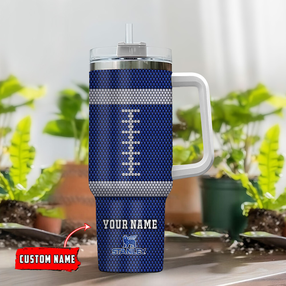 New York Giants NFL Crystal Custom Stanley Cup 40 oz 30 oz Tumbler With Handle