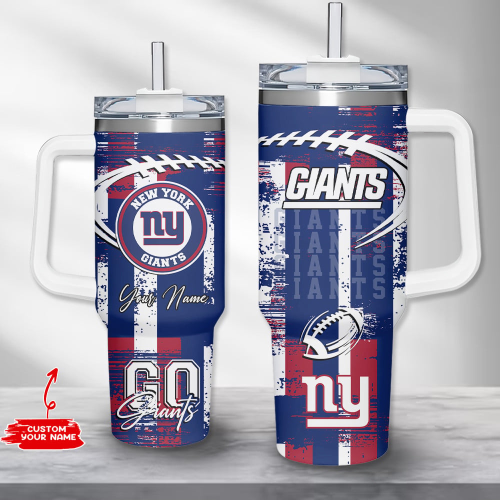 New York Giants NFL Custom Stanley Cup 40 oz 30 oz Tumbler With Handle