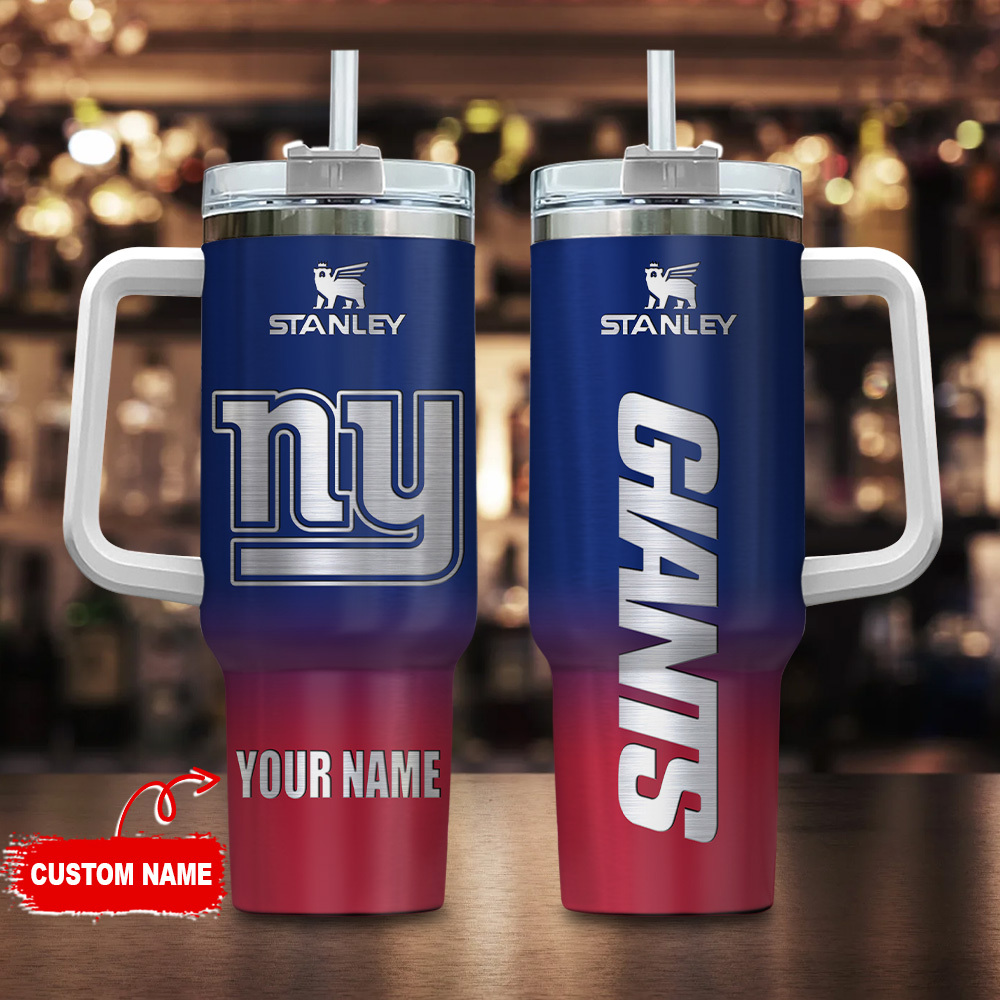 New York Giants NFL Custom Stanley Cup 40 oz 30 oz Tumbler With Handle