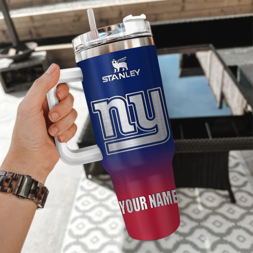 New York Giants NFL Custom Stanley Cup 40 oz 30 oz Tumbler With Handle