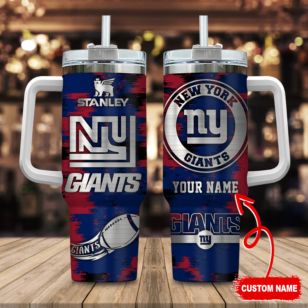 New York Giants NFL Custom Stanley Cup 40 oz 30 oz Tumbler With Handle
