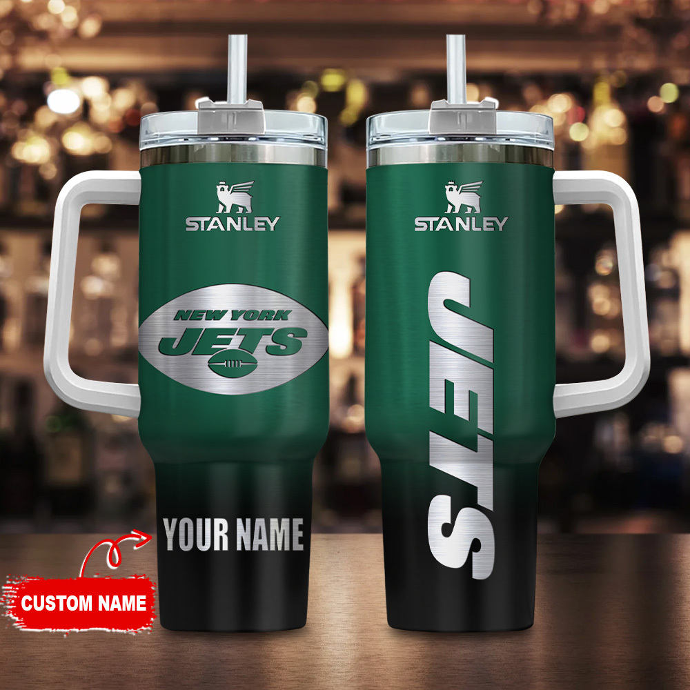 New York Jets NFL Custom Stanley Cup 40 oz 30 oz Tumbler With Handle