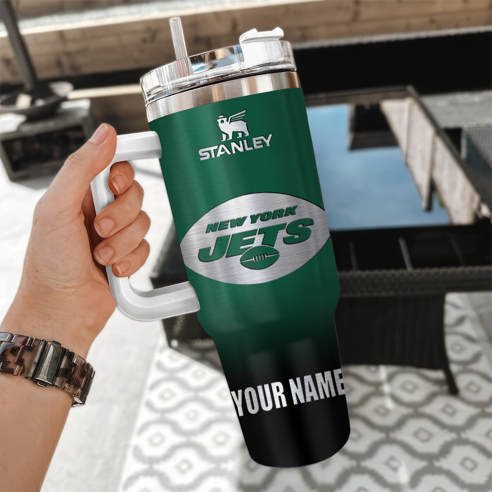 New York Jets NFL Custom Stanley Cup 40 oz 30 oz Tumbler With Handle