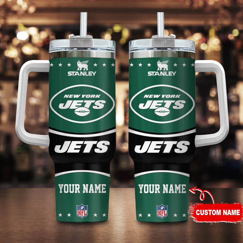 New York Jets NFL Custom Stanley Cup 40 oz 30 oz Tumbler With Handle
