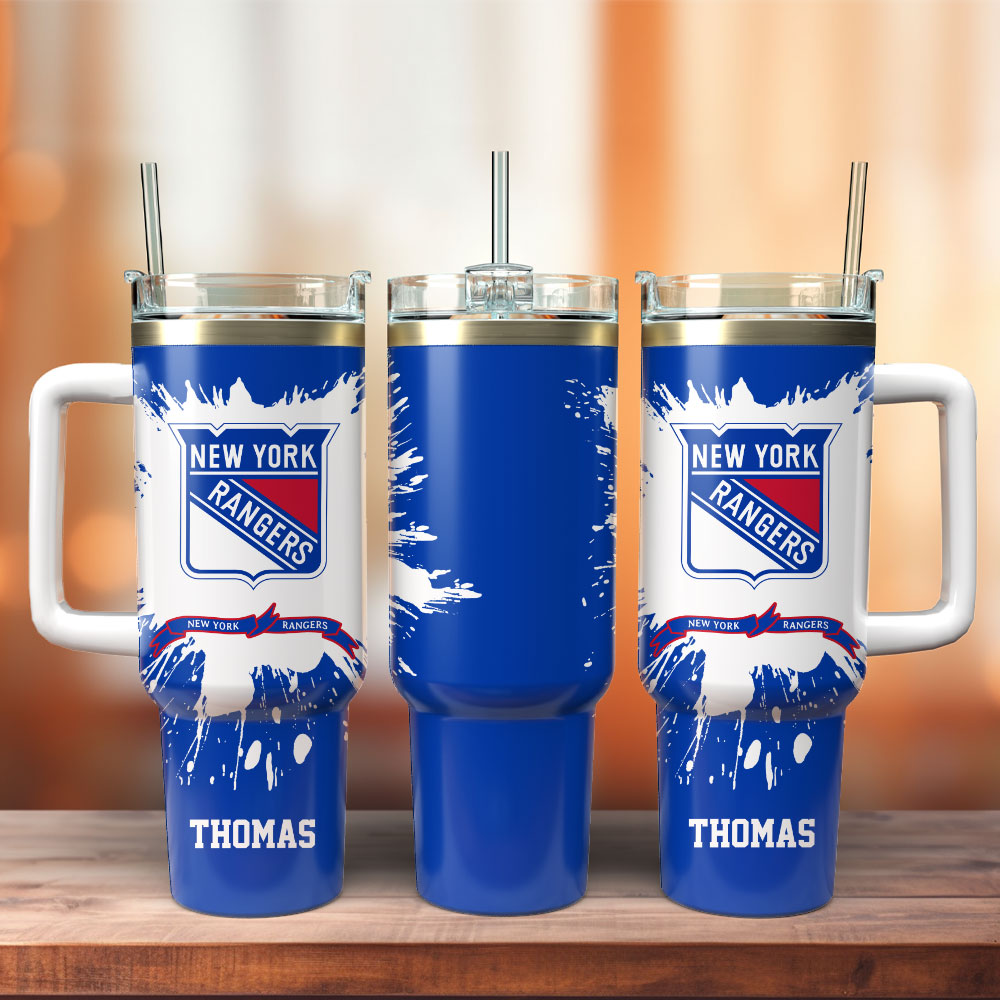 New York Rangers Hockey NHL Sport Custom Stanley Cup 40 oz 30 oz Tumbler With Handle