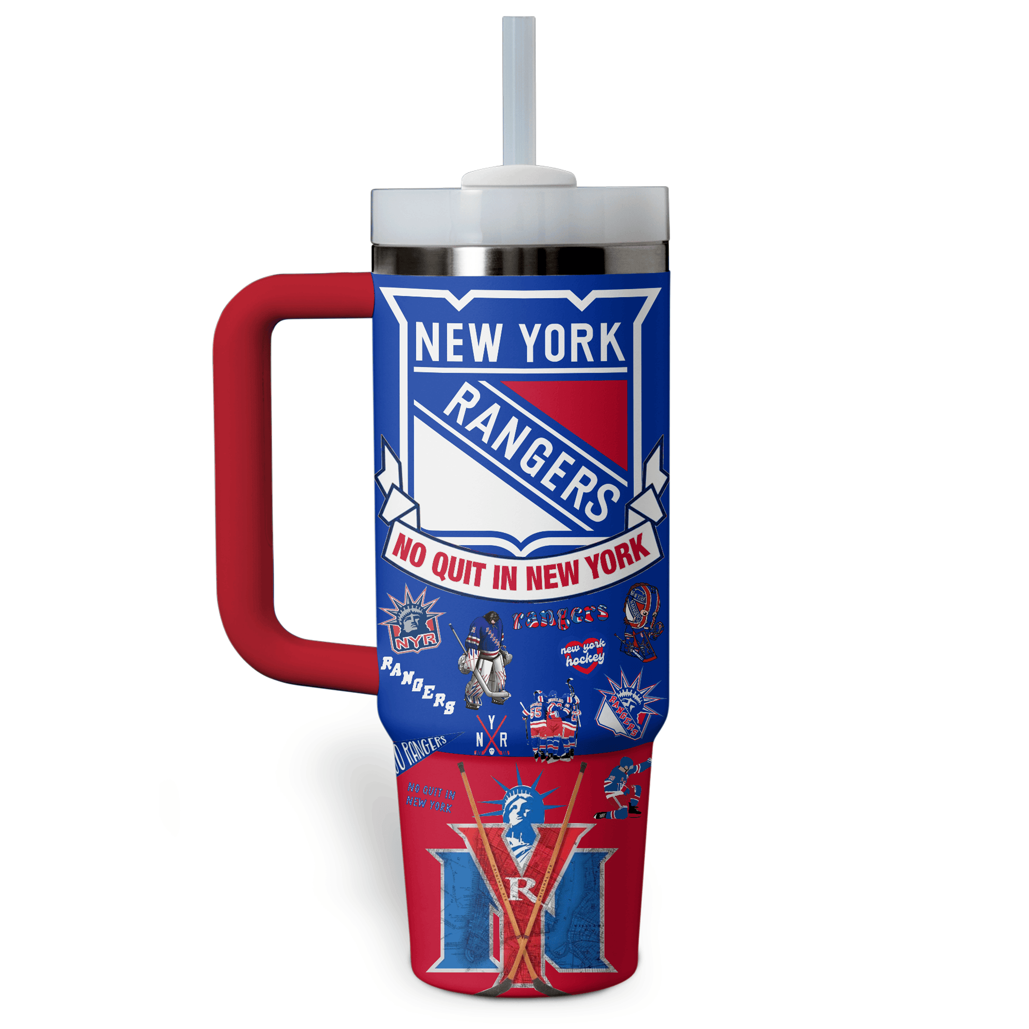 New York Rangers NHL Custom Stanley Cup 40 oz 30 oz Tumbler With Handle