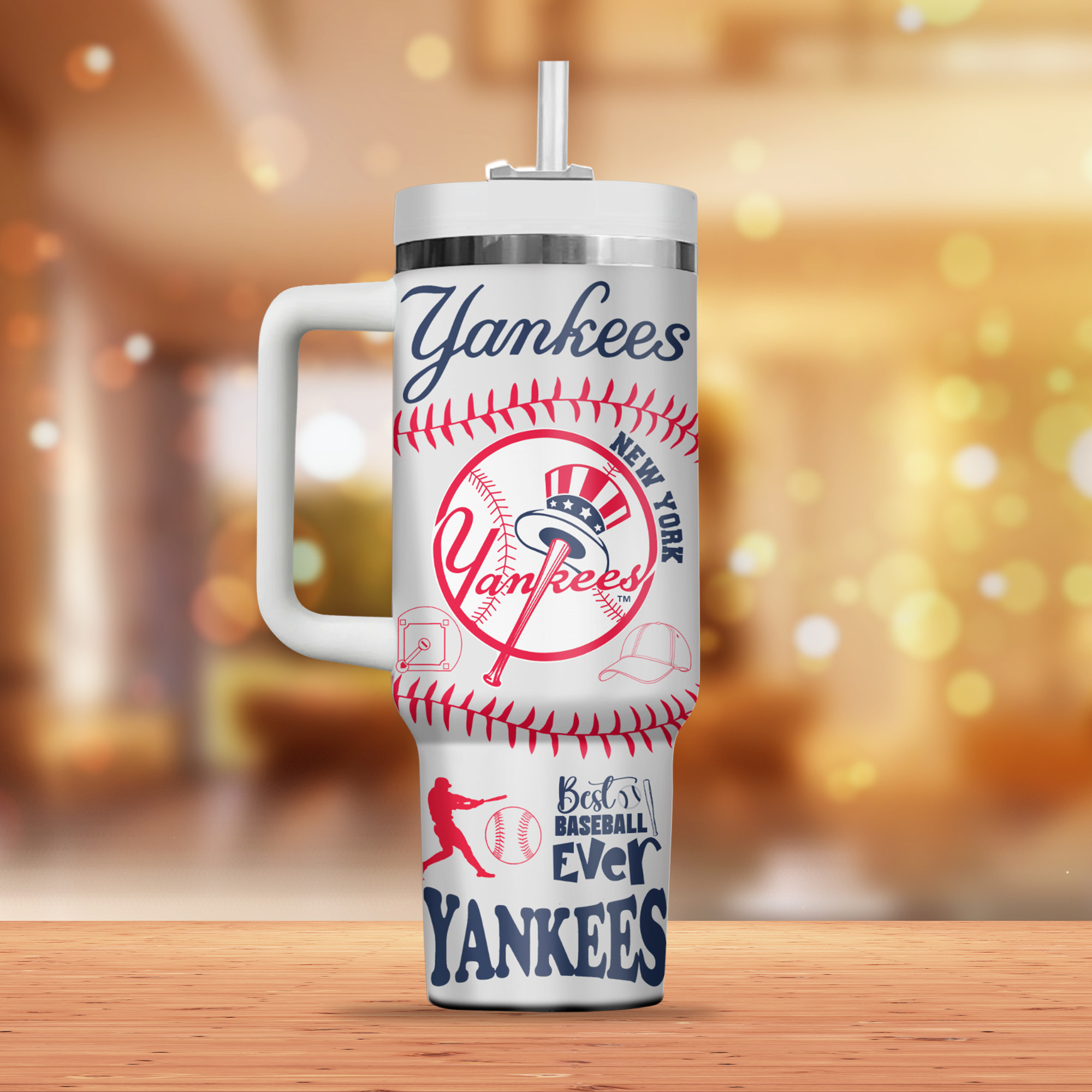 New York Yankees MLB Custom Stanley Cup 40 oz 30 oz Tumbler With Handle