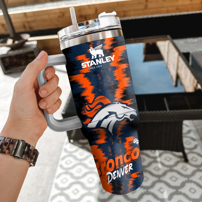 NFL Denver Broncos Custom Stanley Cup 40 oz 30 oz Tumbler With Handle