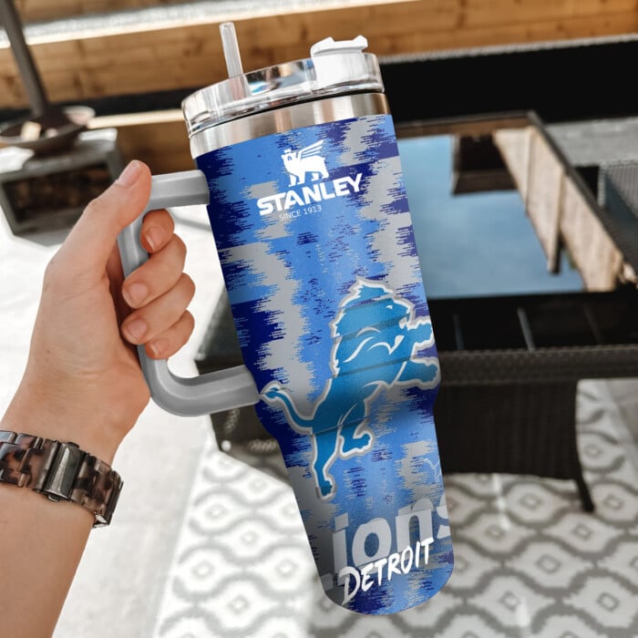 NFL Detroit Lions Custom Stanley Cup 40 oz 30 oz Tumbler With Handle