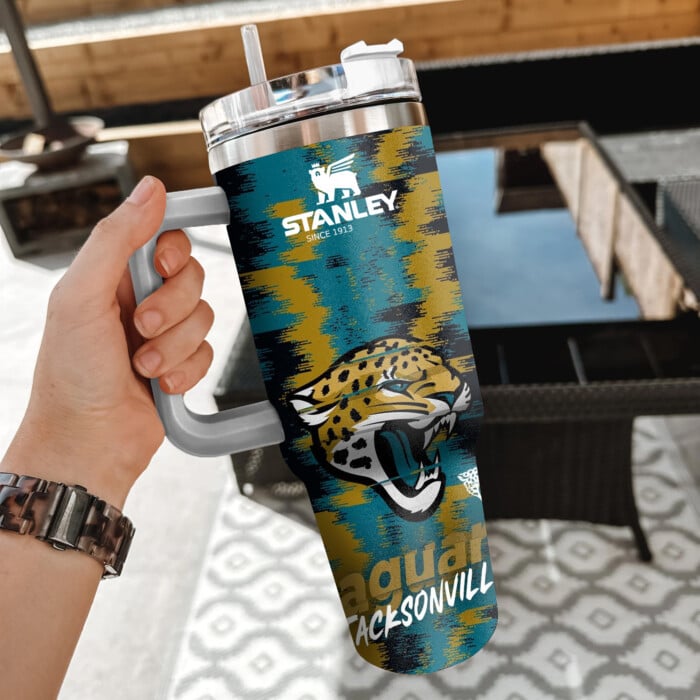 NFL Jacksonville Jaguars Custom Stanley Cup 40 oz 30 oz Tumbler With Handle