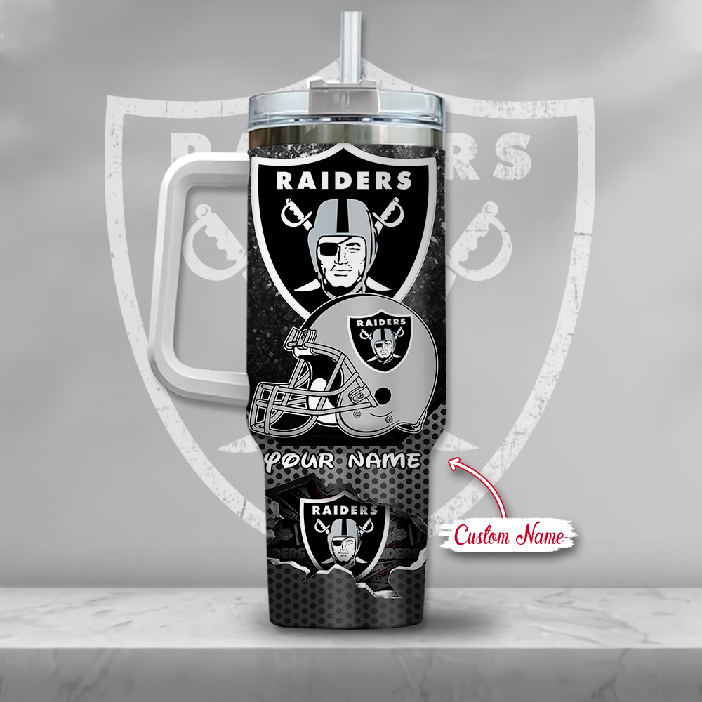 NFL Las Vegas Raiders Mickey Mouse Custom Stanley Cup 40 oz 30 oz Tumbler With Handle