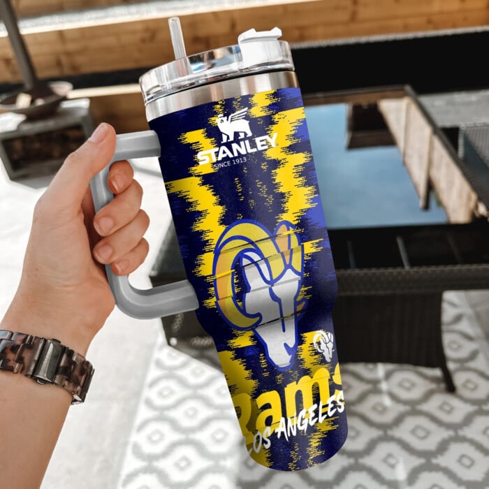 NFL Los Angeles Rams Custom Stanley Cup 40 oz 30 oz Tumbler With Handle
