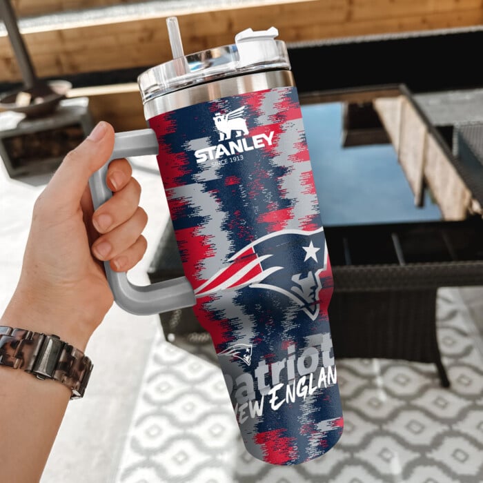 NFL New England Patriots Custom Stanley Cup 40 oz 30 oz Tumbler With Handle