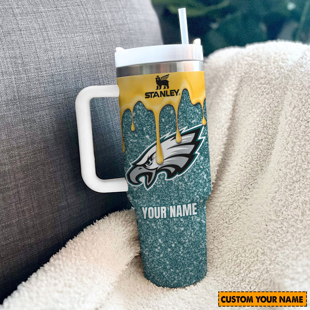 NFL Philadelphia Eagles Custom Stanley Cup 40 oz 30 oz Tumbler With Handle