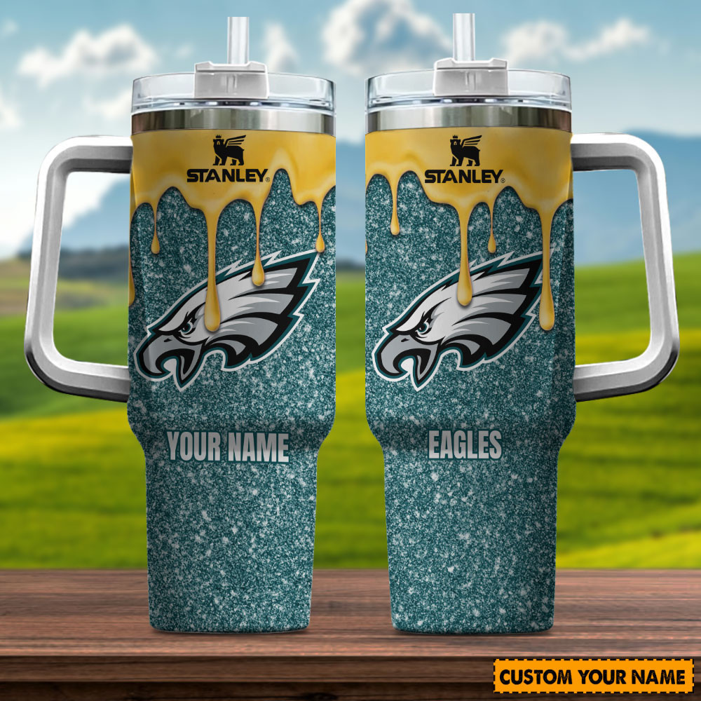 NFL Philadelphia Eagles Custom Stanley Cup 40 oz 30 oz Tumbler With Handle
