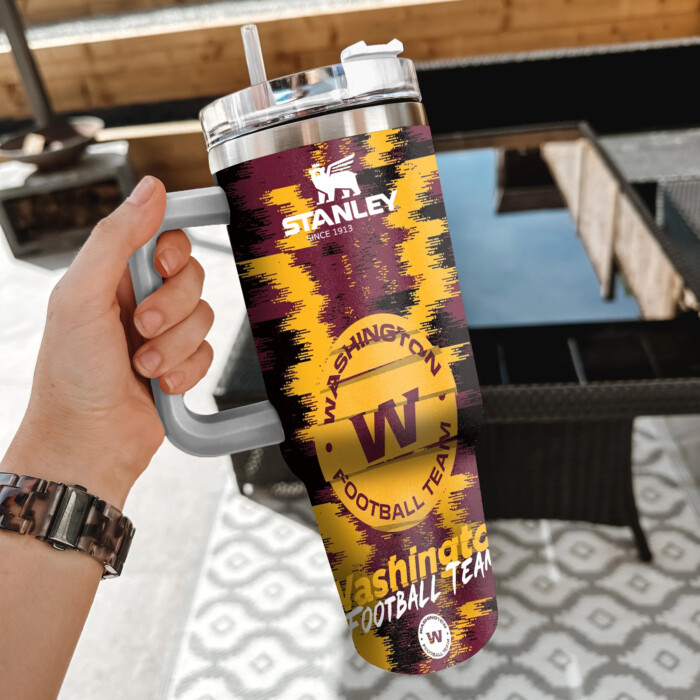 NFL Washington Commanders Custom Stanley Cup 40 oz 30 oz Tumbler With Handle