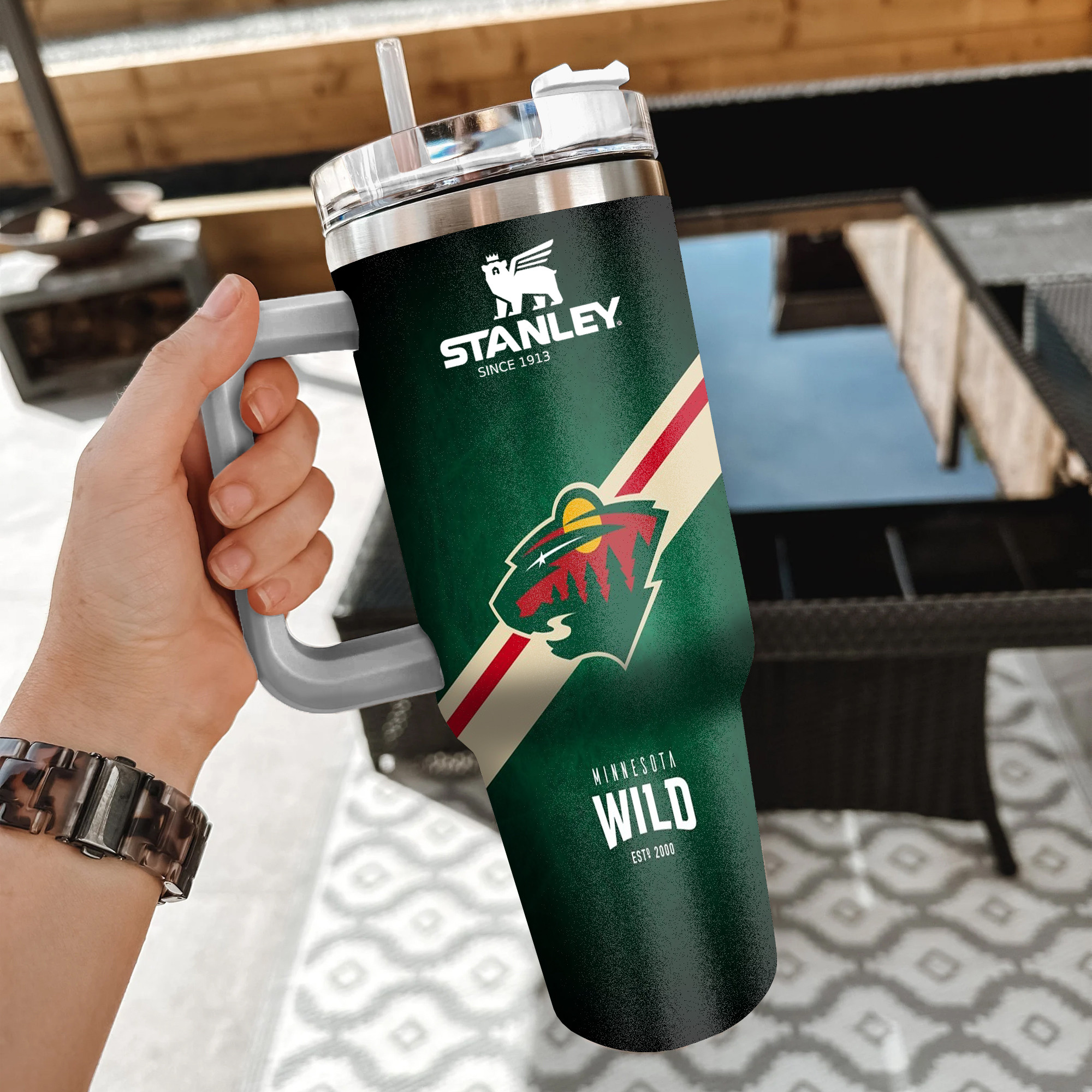 NHL Minnesota Wild Custom Stanley Cup 40 oz 30 oz Tumbler With Handle