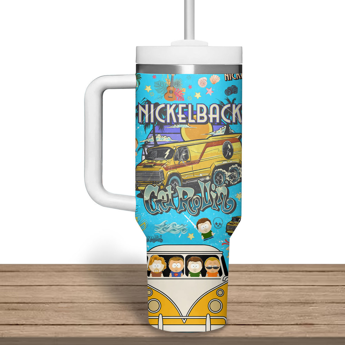 Nickelback Music Custom Stanley Cup 40 oz 30 oz Tumbler With Handle