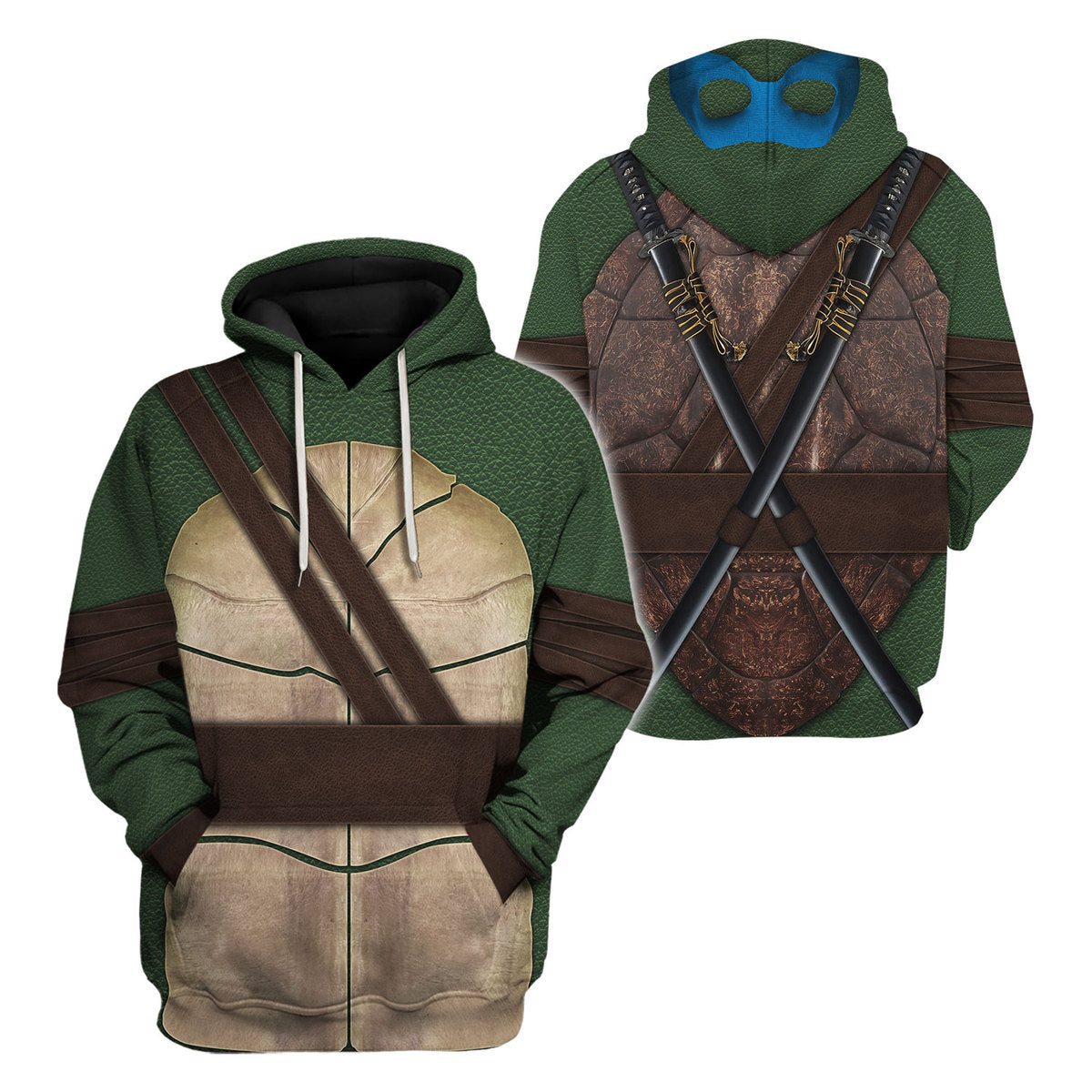 Ninja Turtles Leonardo Costume Hoodie Sweatshirt T-Shirt ZipHoodie Sweatpants - Stormmerch Exclusive