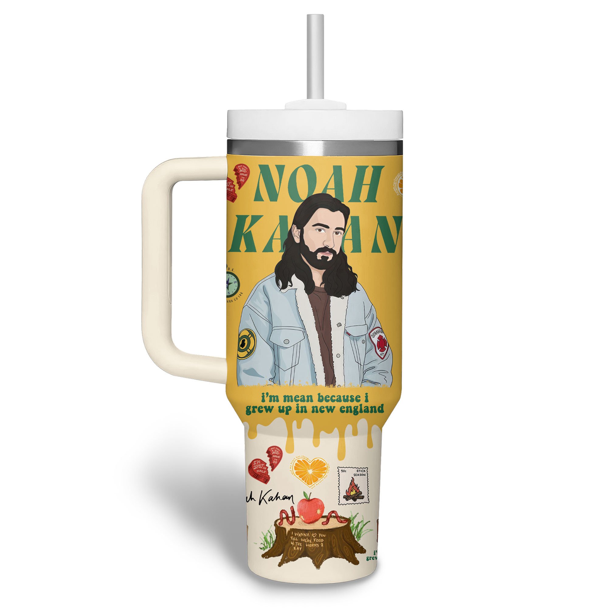 Noah Kahan Music Custom Stanley Cup 40 oz 30 oz Tumbler With Handle