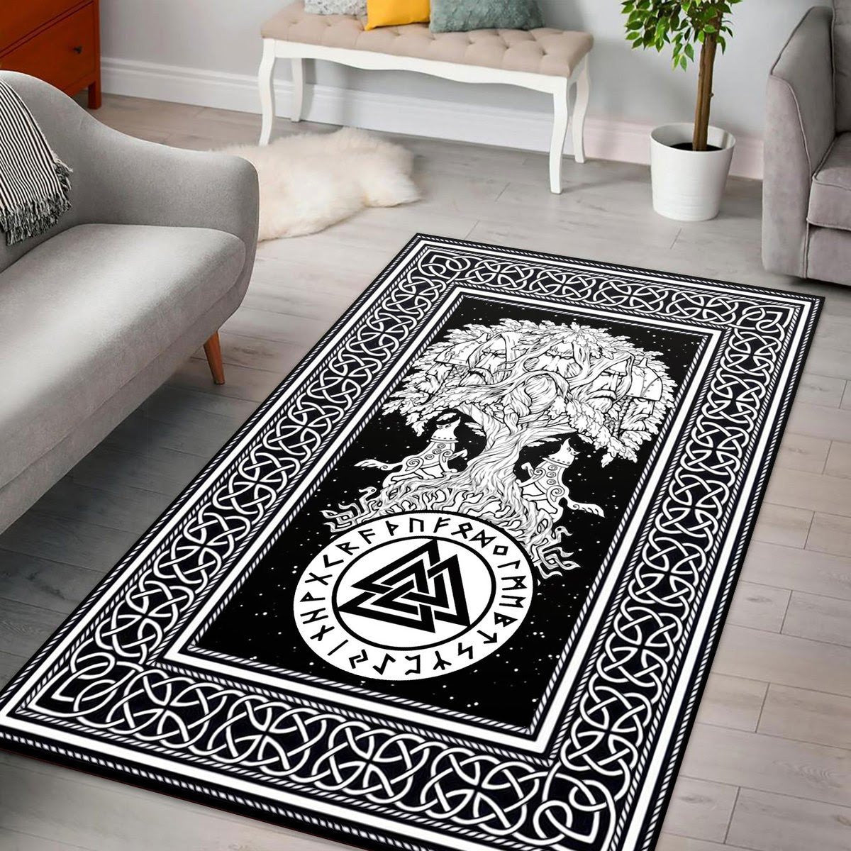 Norse Tree Of Life Rug - Stormmerch Exclusive