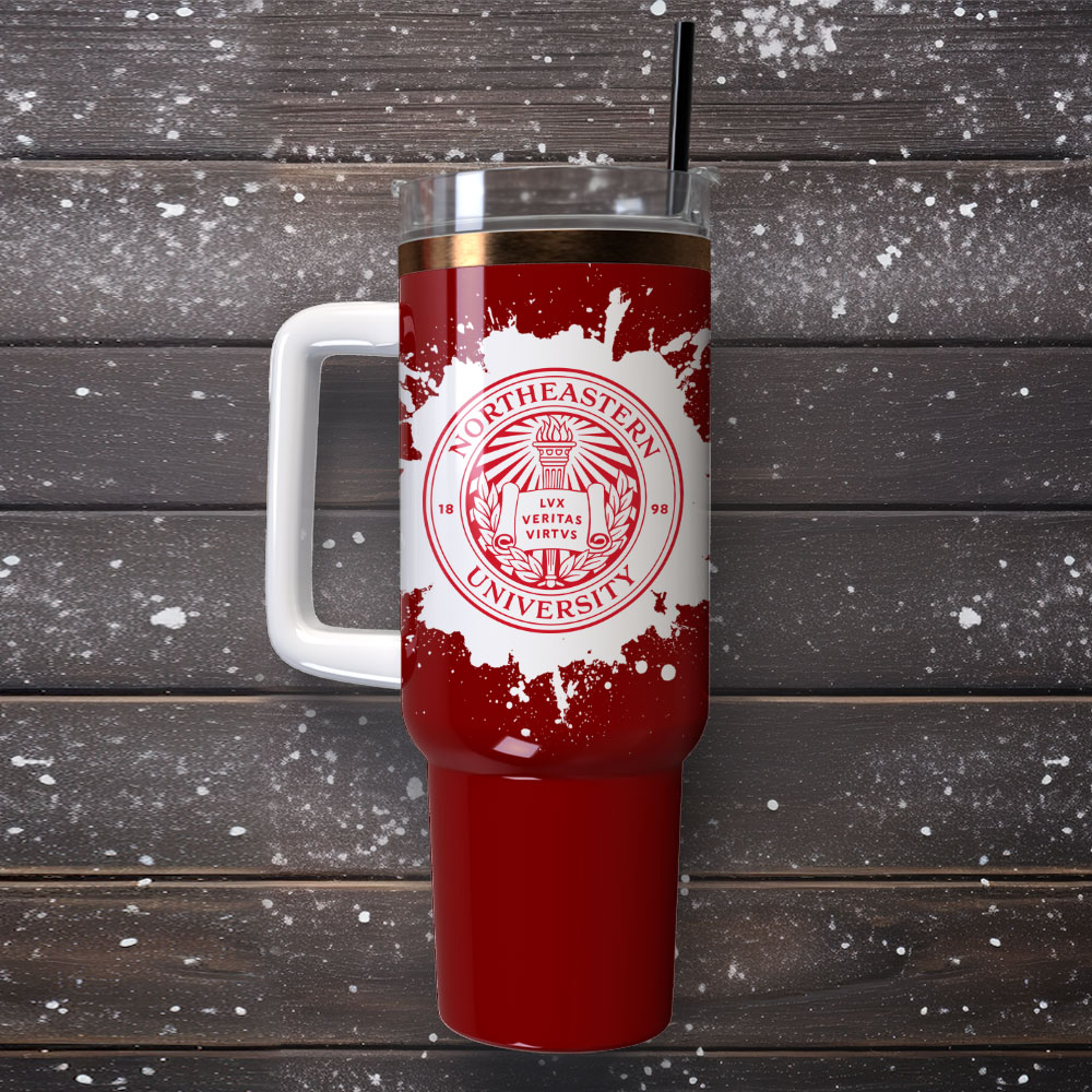 Northeastern University Custom Stanley Cup 40 oz 30 oz Tumbler With Handle