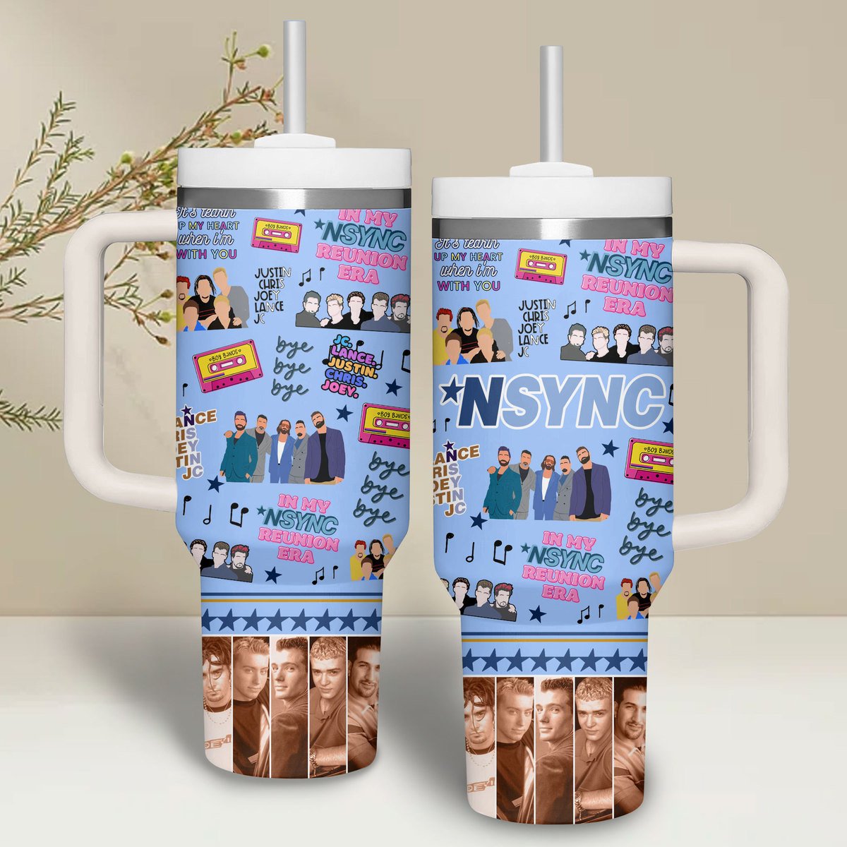 NSYNC Music Custom Stanley Cup 40 oz 30 oz Tumbler With Handle
