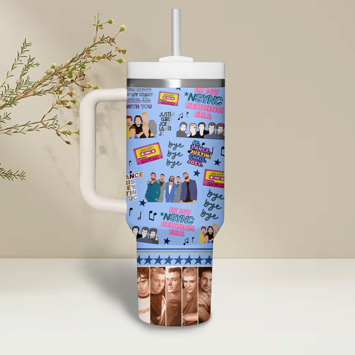 NSYNC Music Custom Stanley Cup 40 oz 30 oz Tumbler With Handle