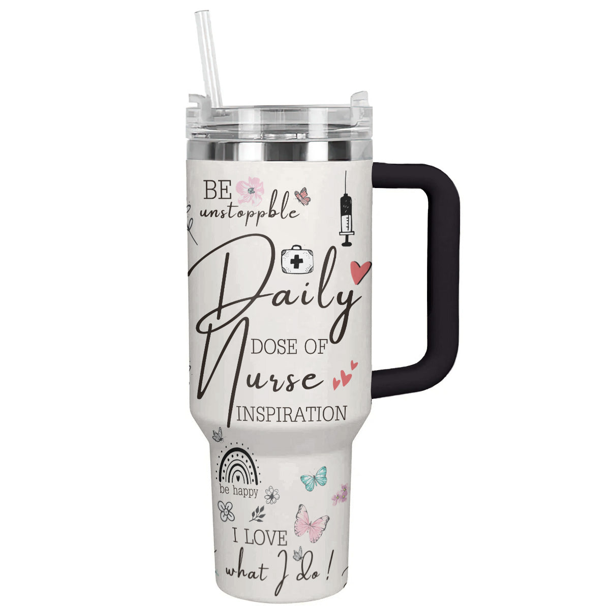 Nurse Custom Stanley Cup 40 oz 30 oz Tumbler With Handle