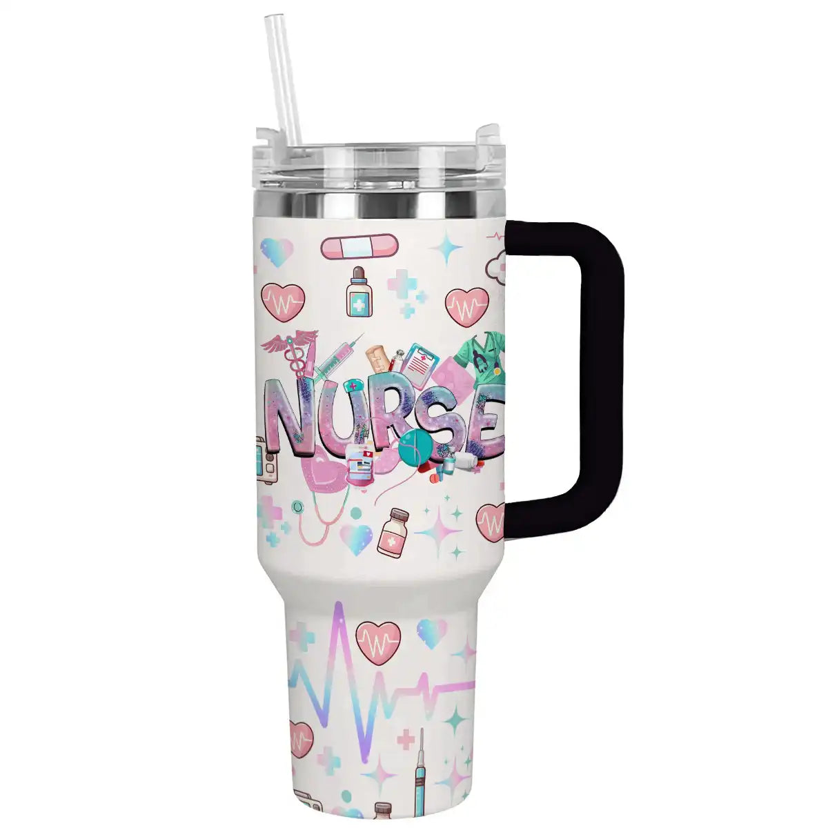 Nurse Custom Stanley Cup 40 oz 30 oz Tumbler With Handle